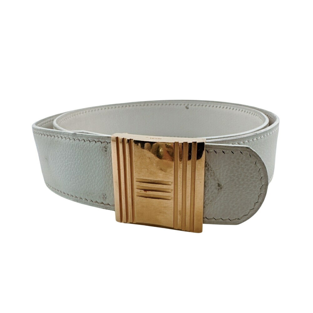 HERMES Cadena Belt, 1996, White